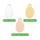 Oval Pendant Electroplated Multicolor Pendant (30pcs)