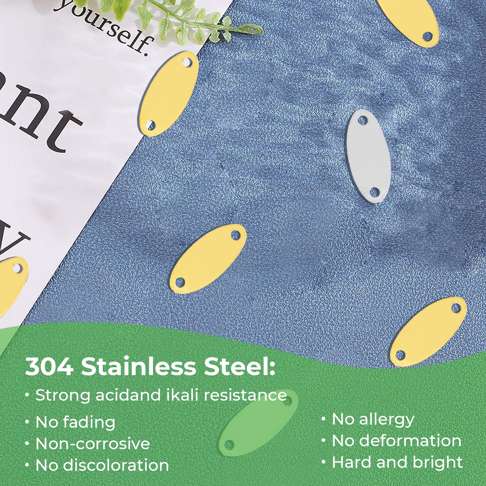 Two Holes Electroplated Multicolor Pendant (30pcs)