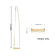 Stainless Steel Mixed Colors Bar Necklace (6pcs)