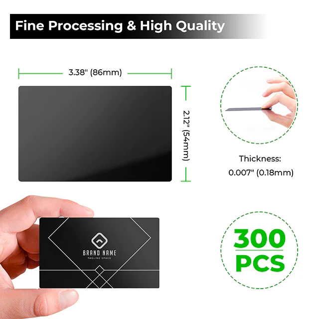 Aluminum Business Cards (60pcs)