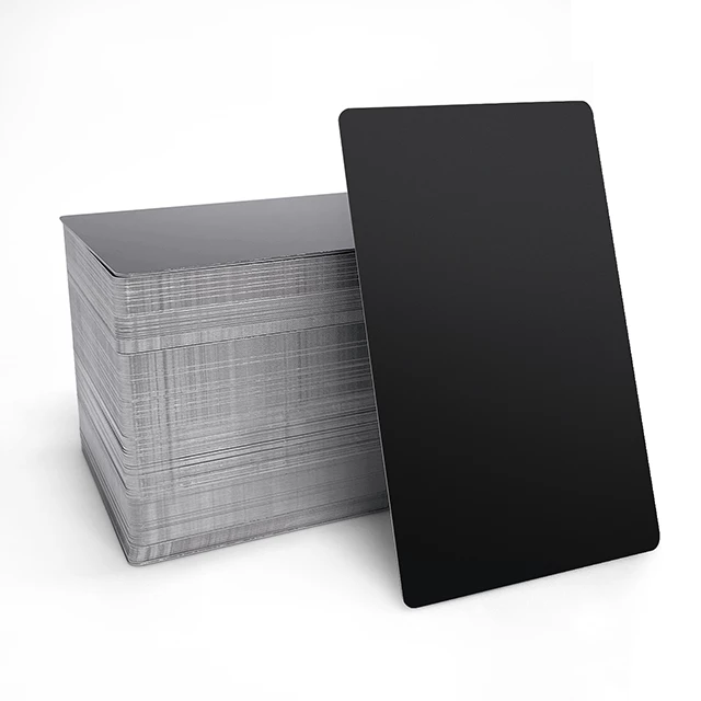 Black Aluminum Business Cards (300pcs)