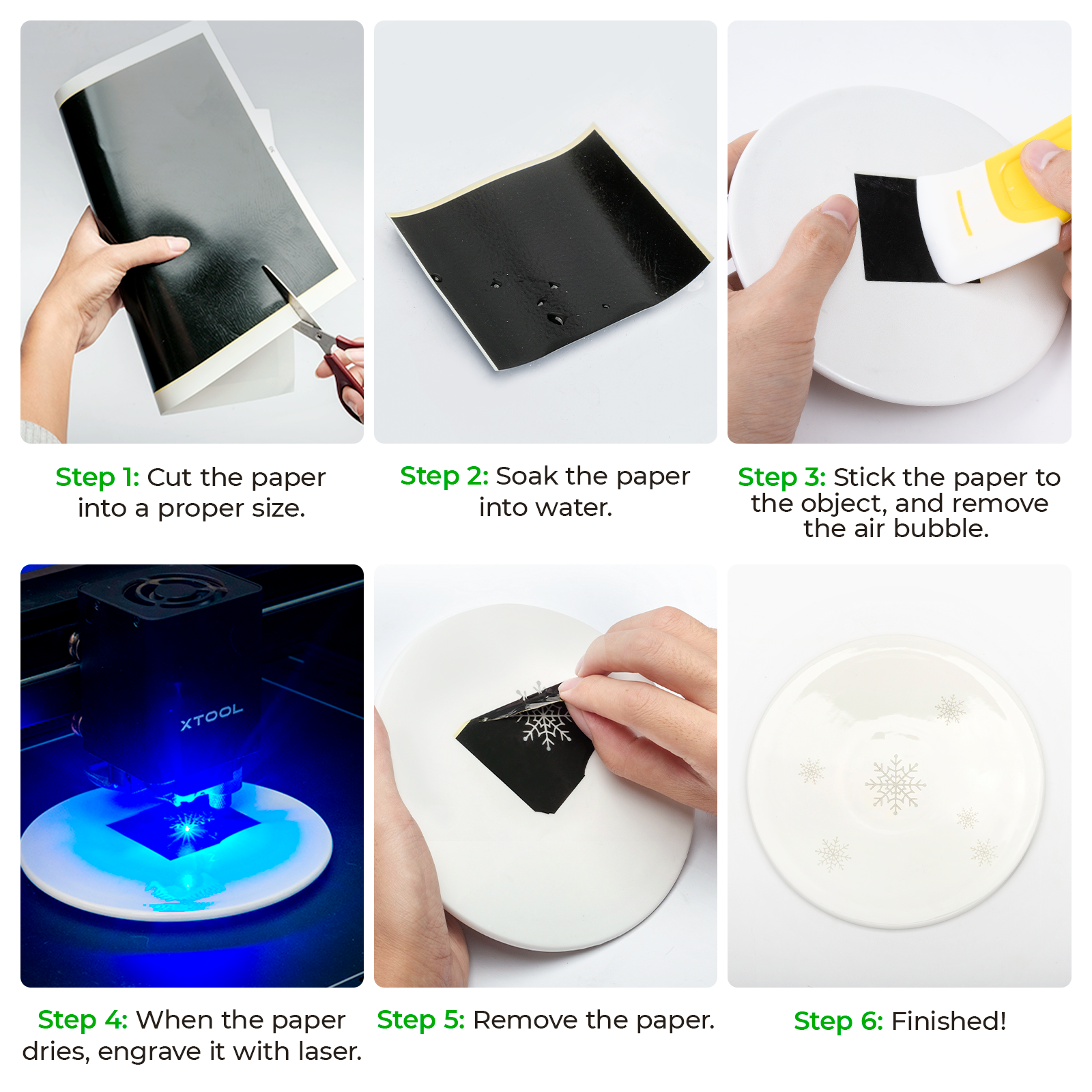 Paper Engaving Focus Paper For Laser NICENEEDED 2 Pcs Laser Engraving Paper - Test ...
