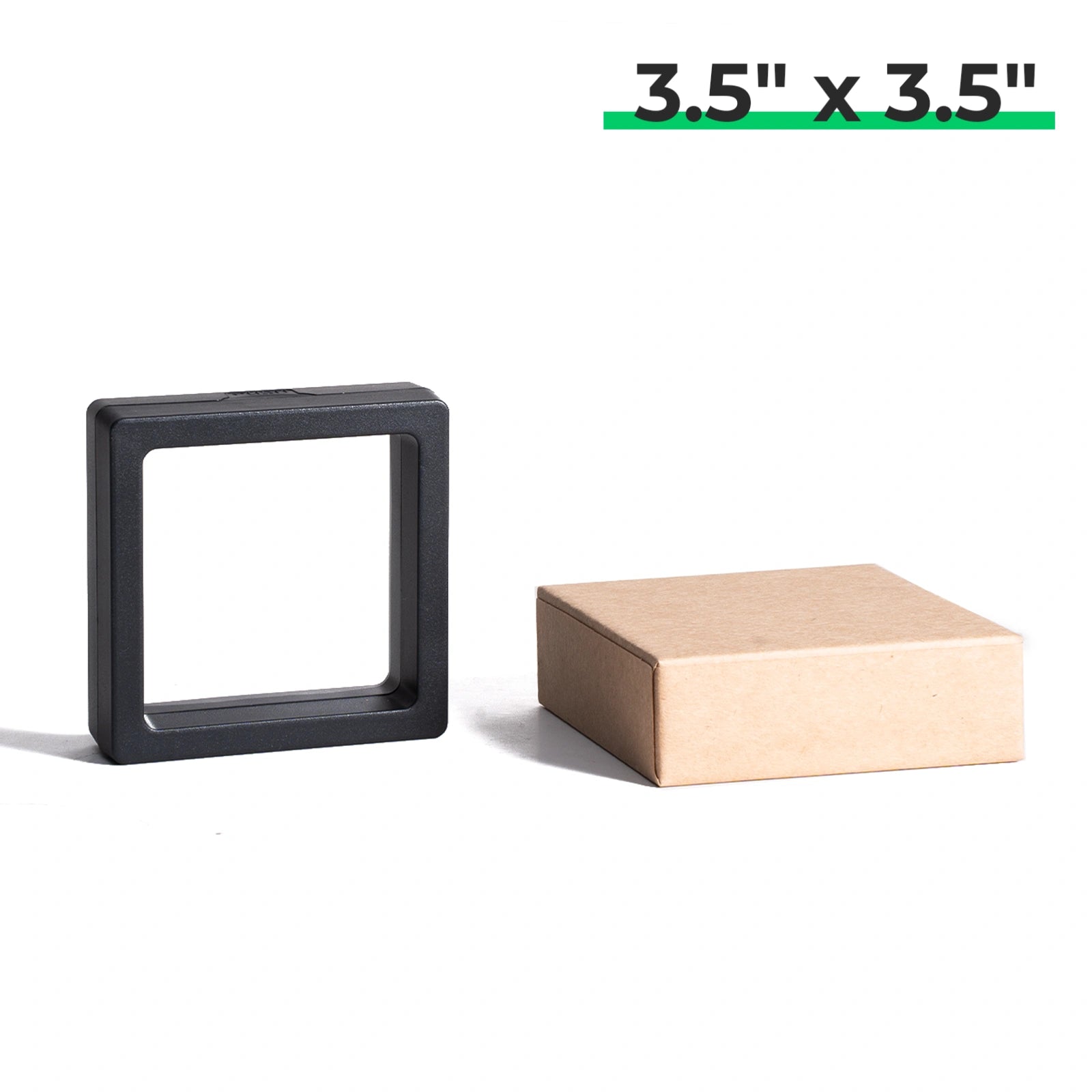 Black Floating Frame with Kraft Box (10pcs)