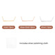 Stainless Steel Paperclip Bracelet Set (6pcs)