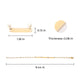 Stainless Steel Paperclip Bracelet Set (6pcs)