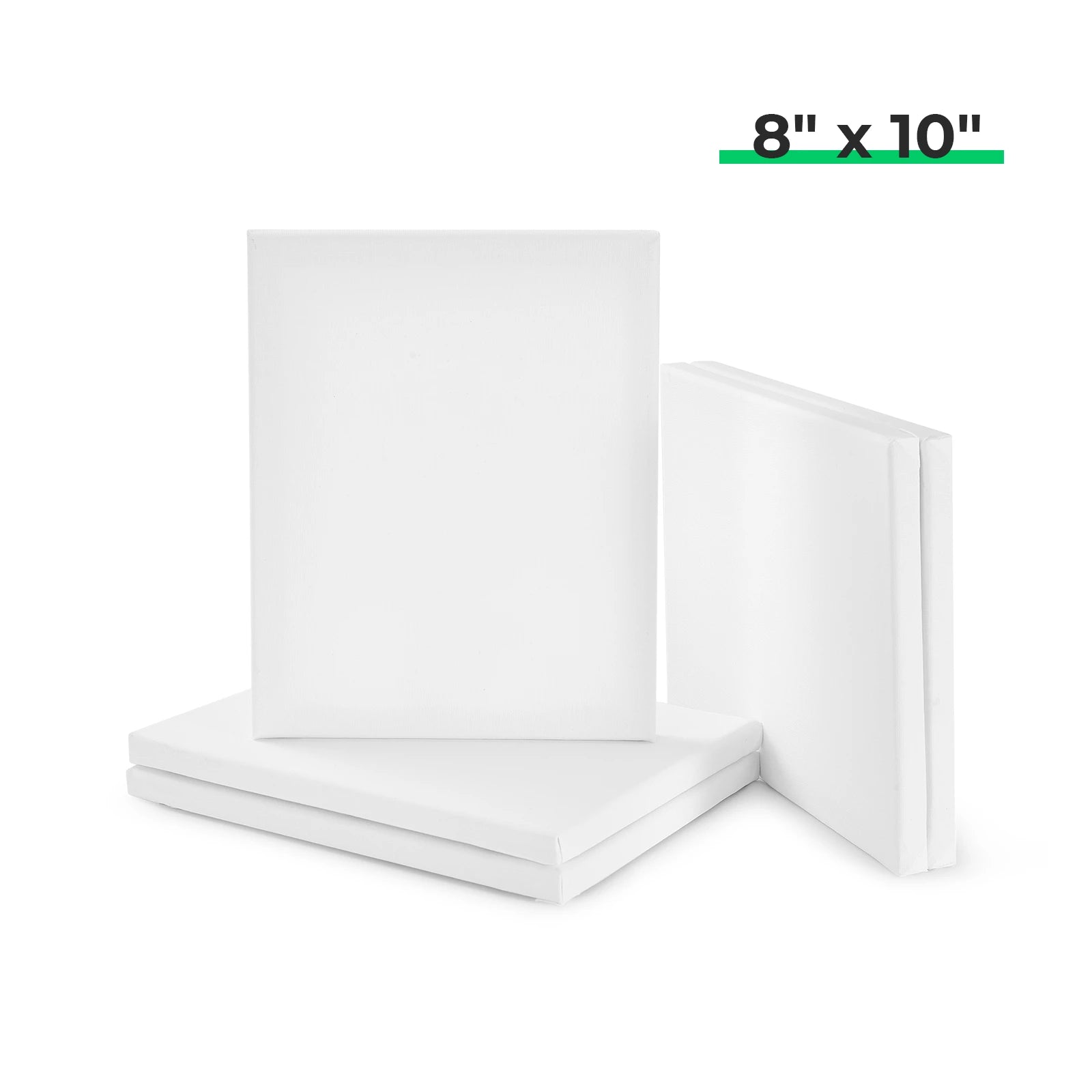 Stretched White Blank Canvas (5pcs)