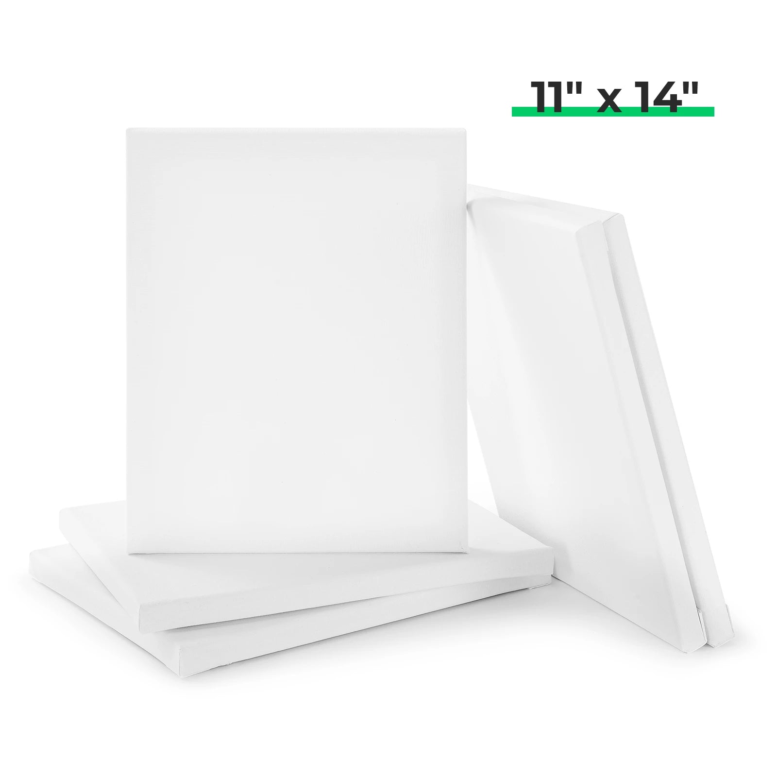 Stretched White Blank Canvas (5pcs)
