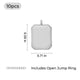 Stainless Steel Silver Embossed Square Pendant (10pcs)