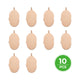 Stainless Steel Rose Gold Irregular Oval Pendant (10pcs)