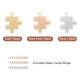 Stainless Steel Puzzle Pendant (30pcs)