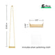 Stainless Steel Bar Necklace (6pcs)