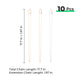 Gold Stainless Steel Chains (10pcs)