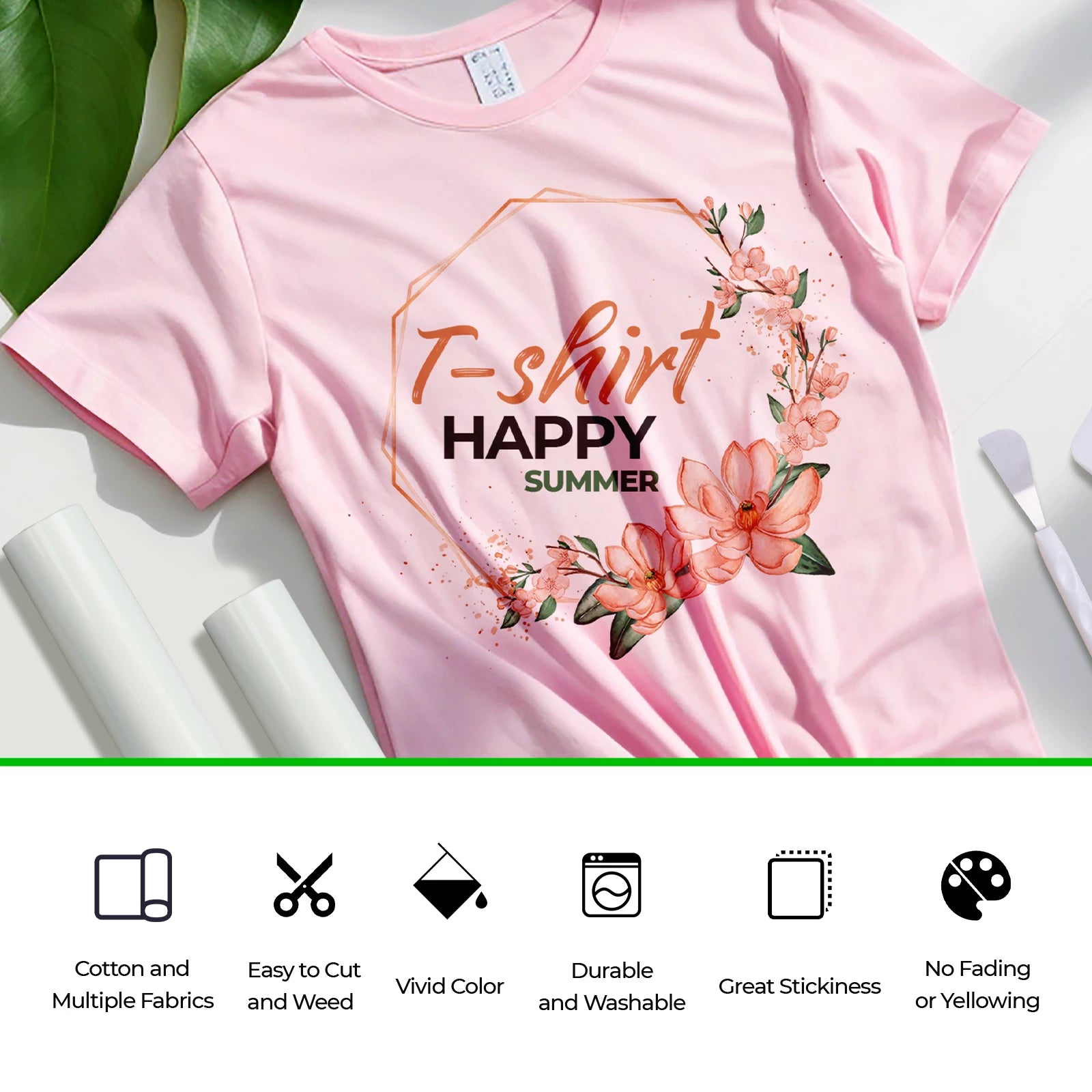 Matte Sublimation Vinyl for Light Fabric