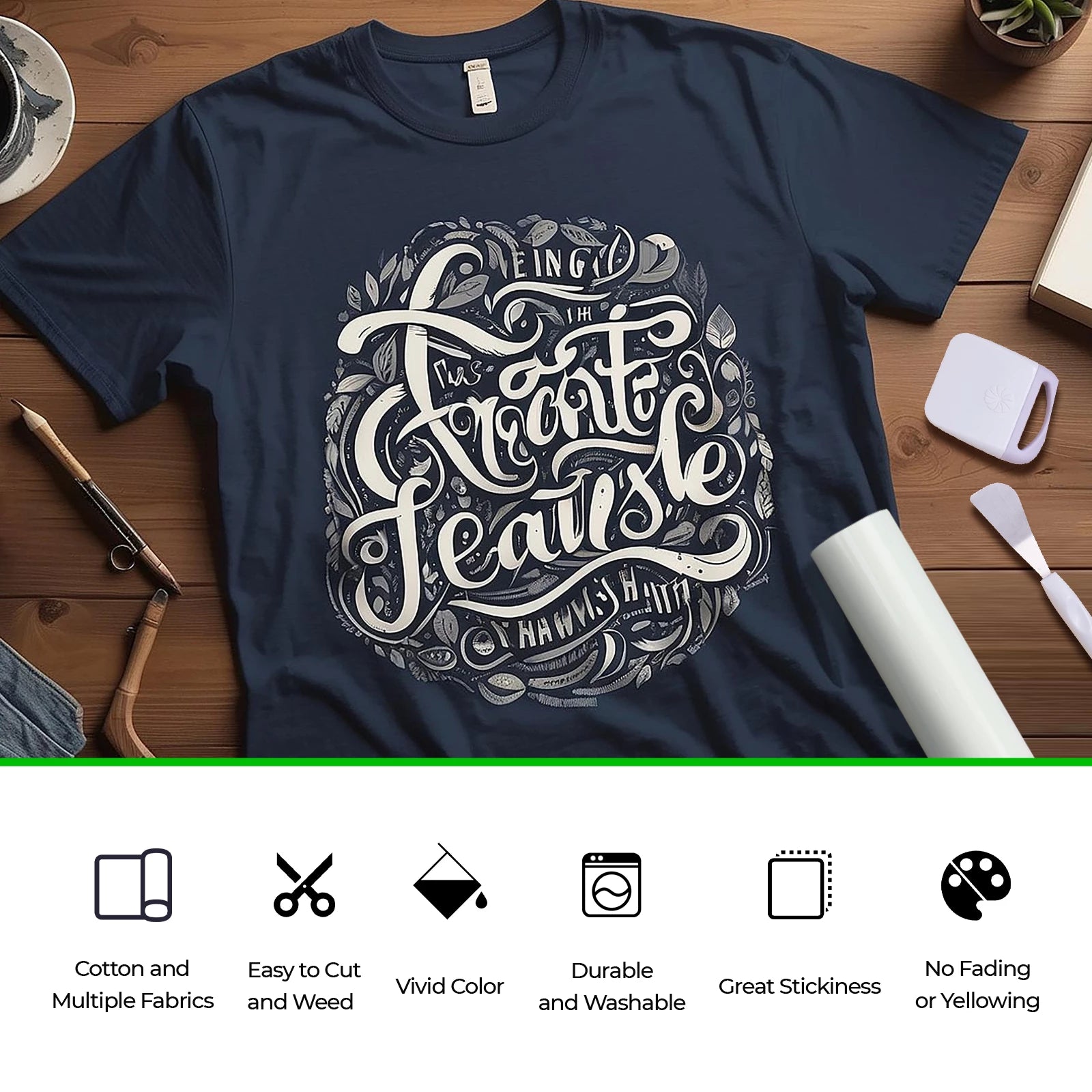 Matte Sublimation Vinyl for Dark Fabric