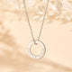 Silver Stainless Steel Hoop Necklace (6pcs)
