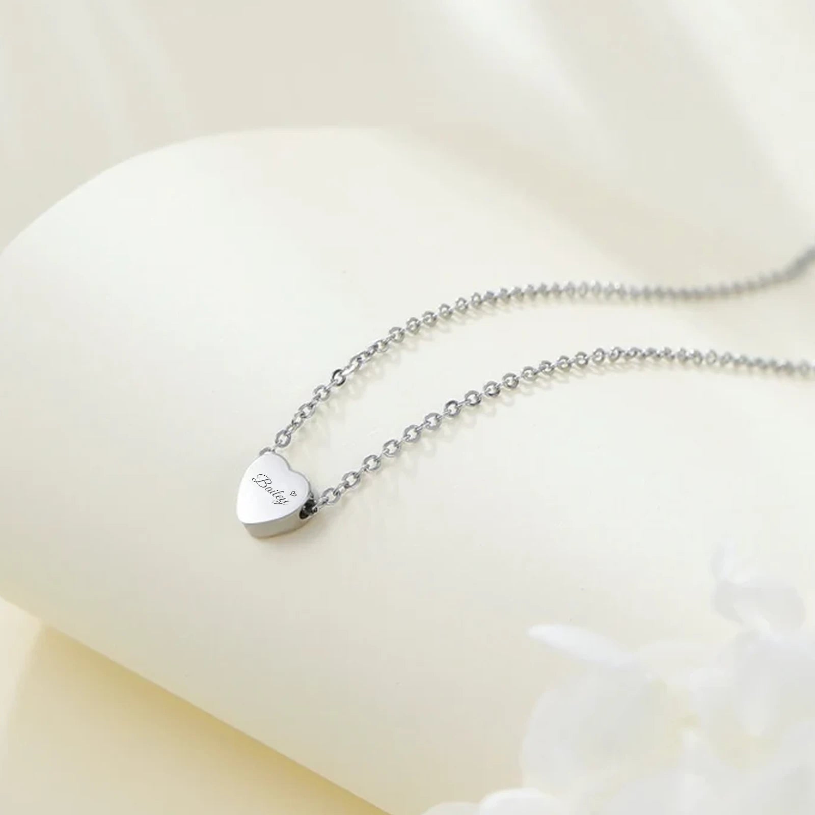 Stainless Steel Heart Necklace (6pcs)