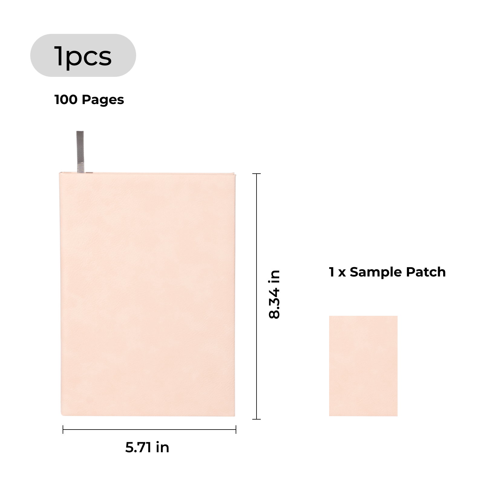 A5 Laserable PU Notebook (100 Pages)