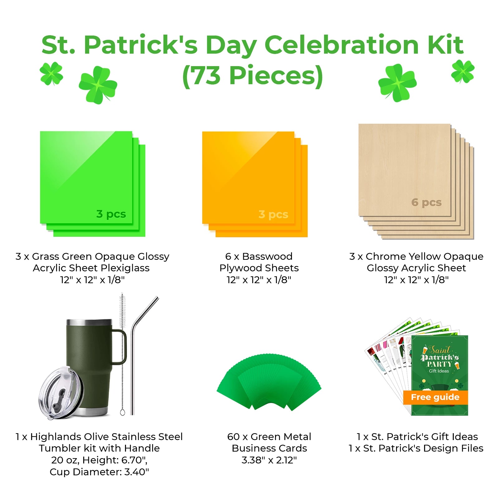 St. Patrick's Day Celebration Kit (73 Pieces)