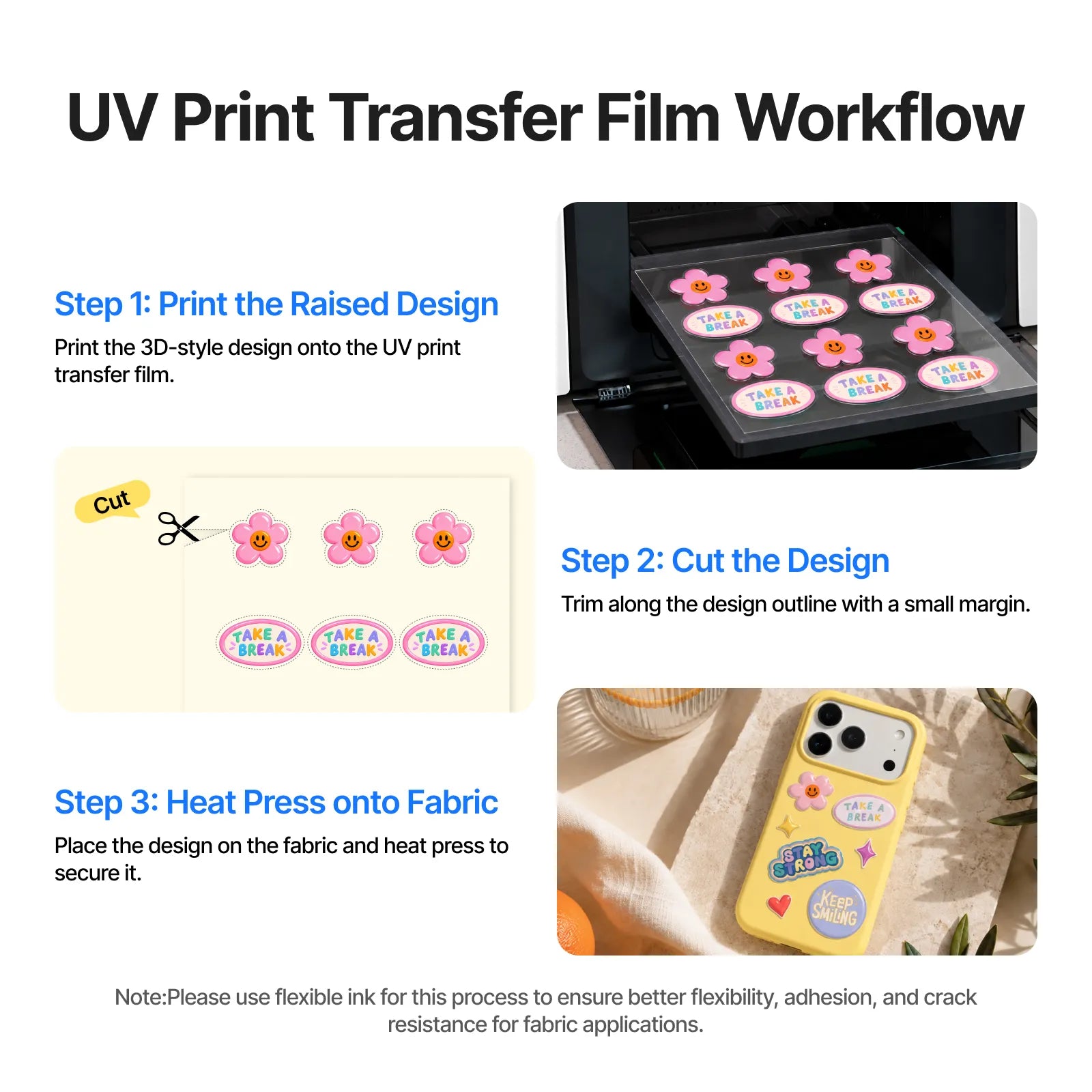 A3 transparent tpu uv printable transfer film 20pcs 04