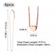 Stainless Steel Heart Necklace (6pcs)