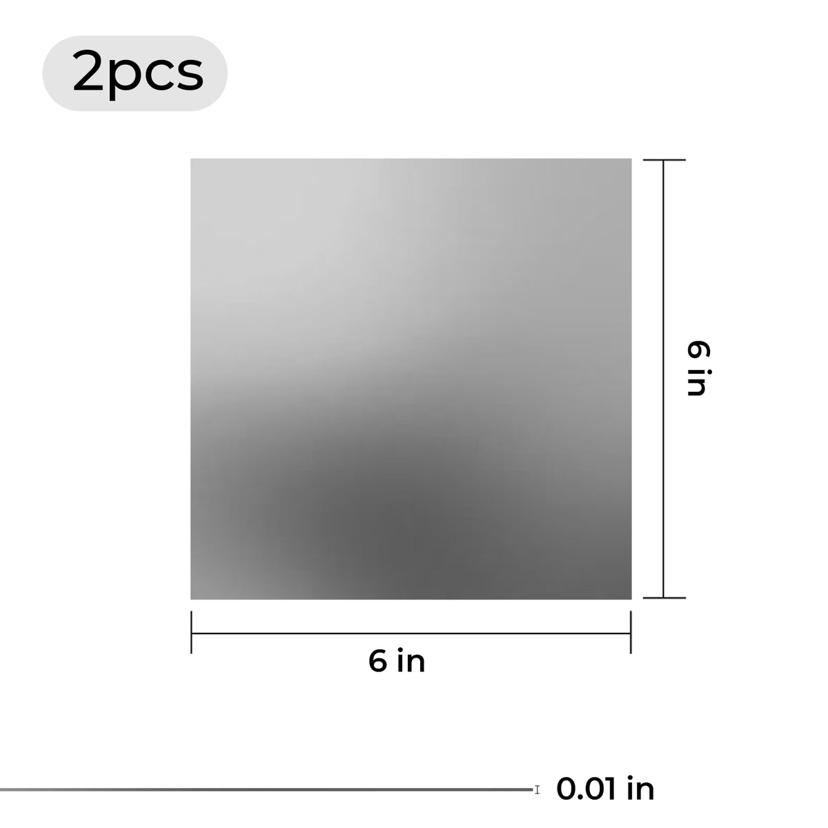 1/64" 304 Stainless Steel Sheet (2pcs)