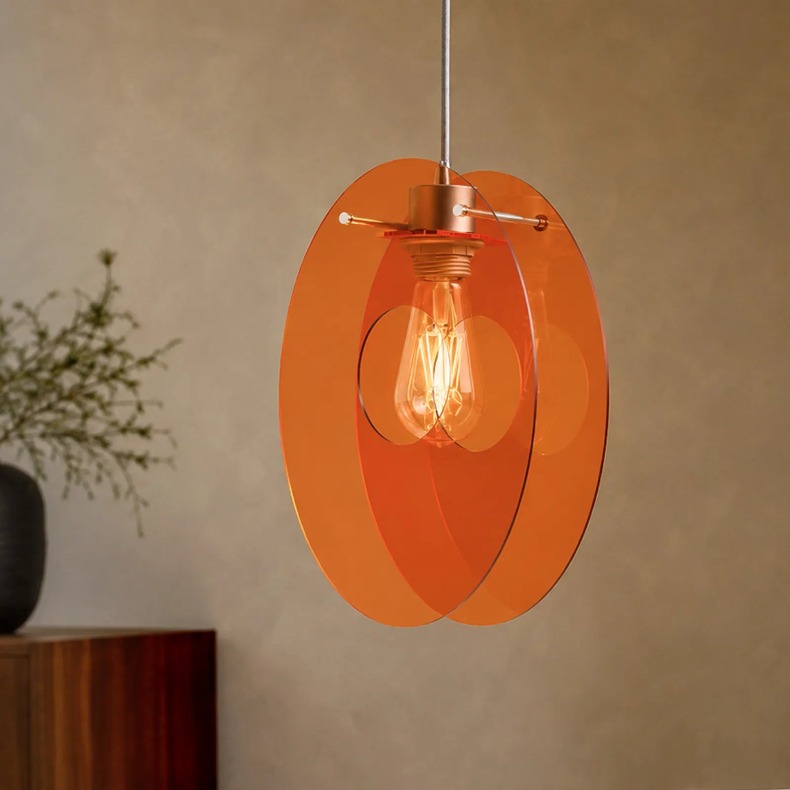 Acrylic disc  duy pendant light kit 04
