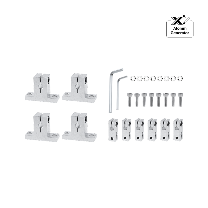 Aluminum optical axis connector kit small 02