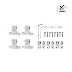 Aluminum optical axis connector kit small 02 medium