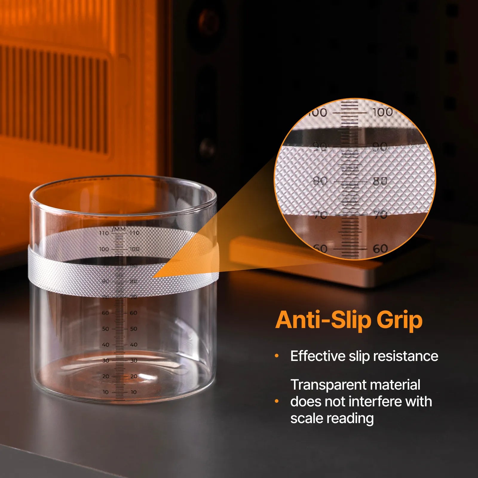 Anti slip crip for subsurface laser engraving crystal ball