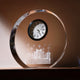 Arch-Shaped K9 Crystal with Clock