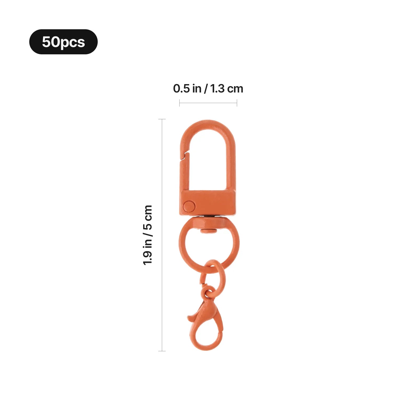 Assorted color lobster clasp 50pcs 02