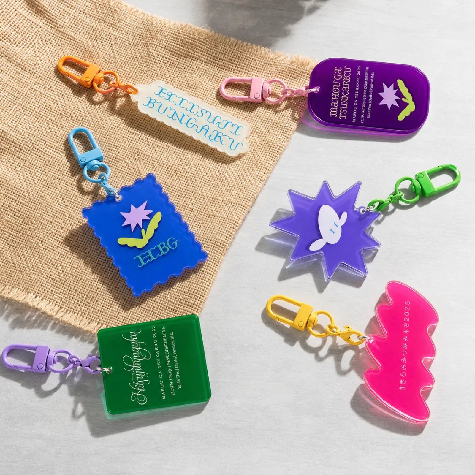 Assorted color lobster clasp 50pcs 03