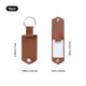 Assorted-Color PU Leather Keychain Holder with Sublimation Aluminum Sheet  (6pcs)