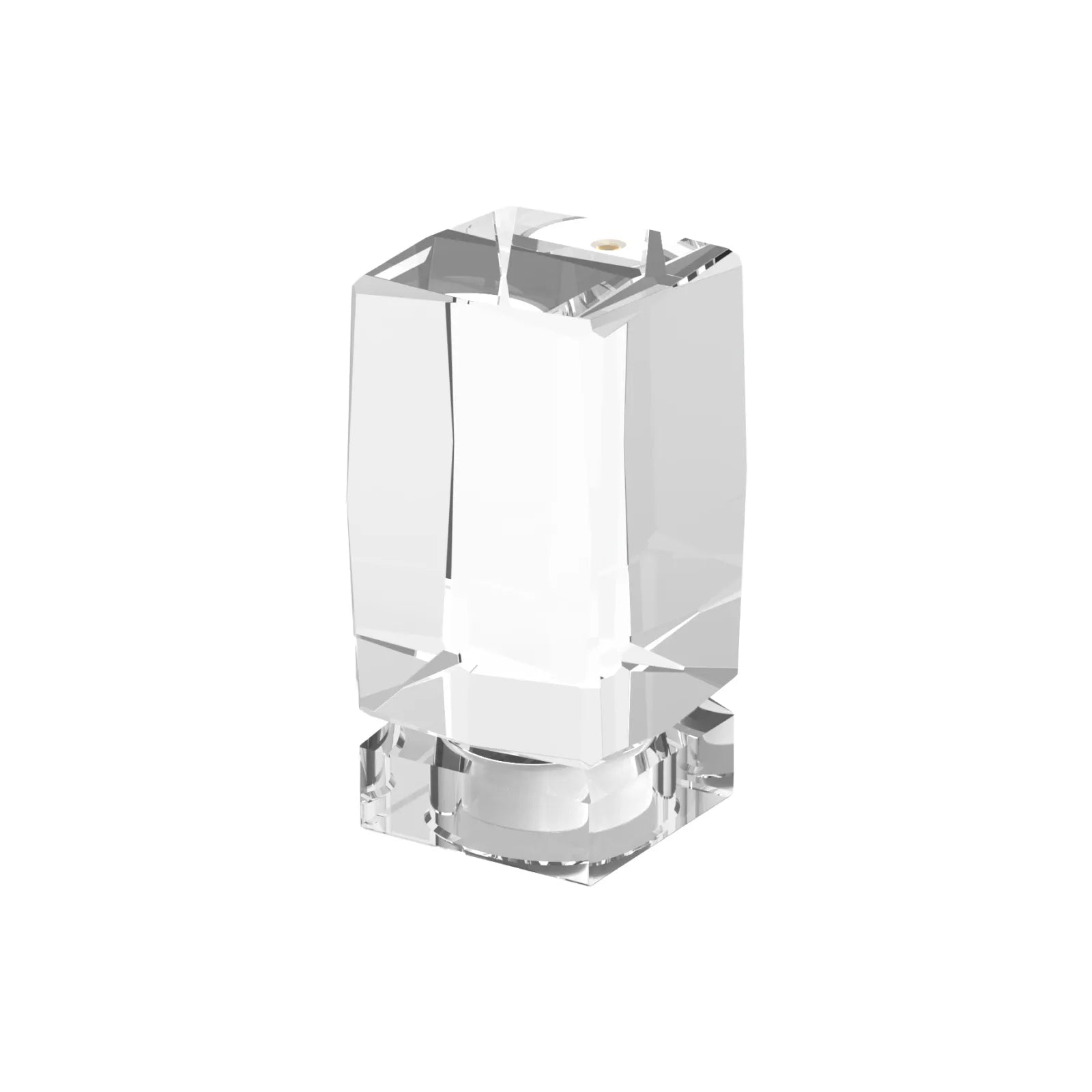 Beveled edge rectangular k9 crystal with lamp base 01