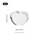 Beveled Faceted Heart-Shaped K9 Crystal (1pcs)