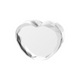 Beveled Faceted Heart-Shaped K9 Crystal (1pcs)