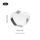 Beveled Heart-Shaped K9 Crystal (1pcs)