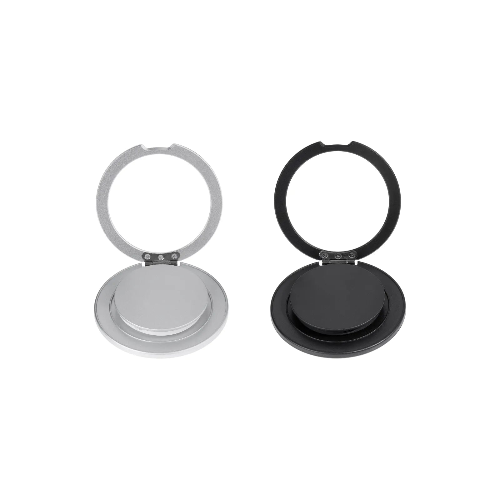 Black and silver flip ring phone grip 6pcs 01