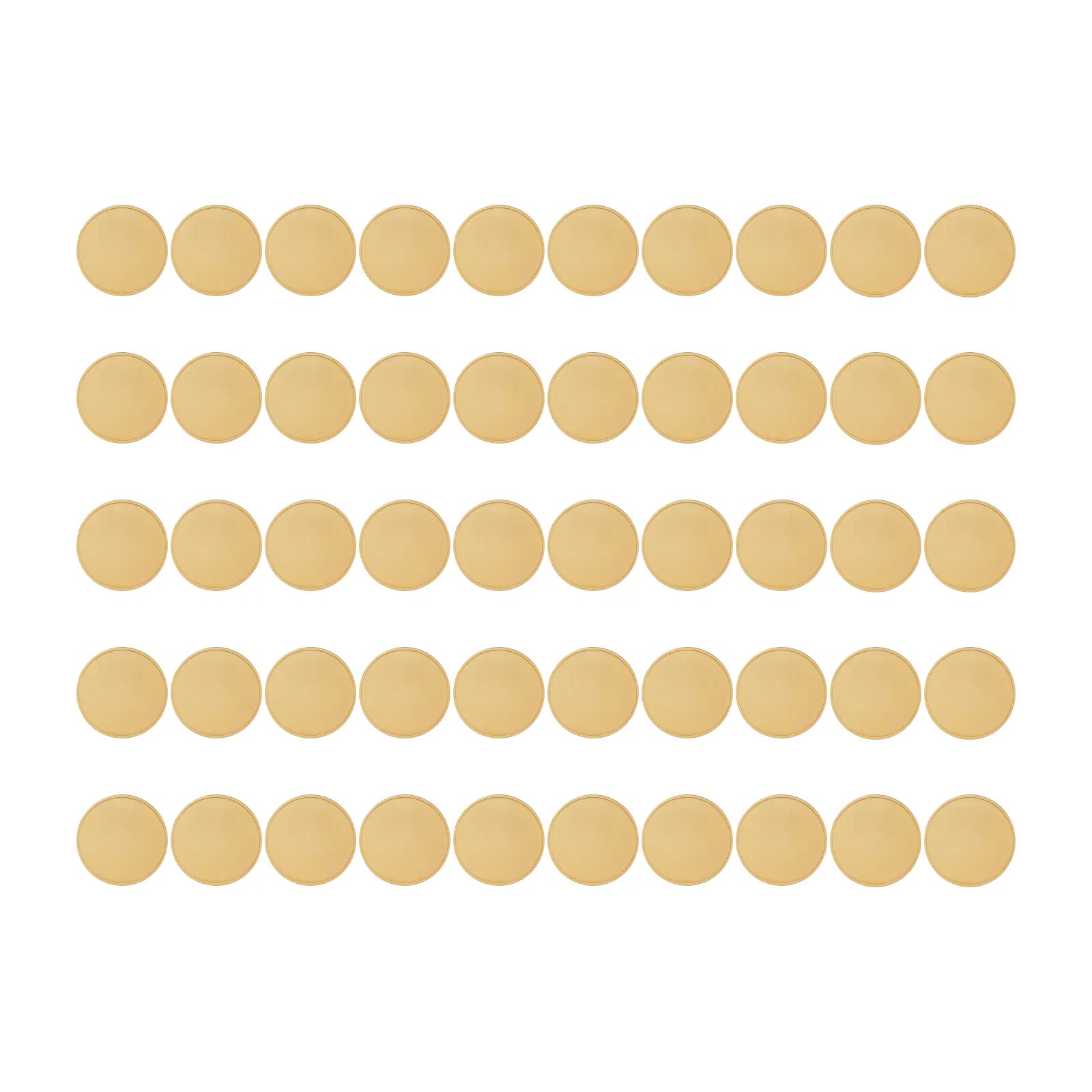 Blank commemorative brass coins 01