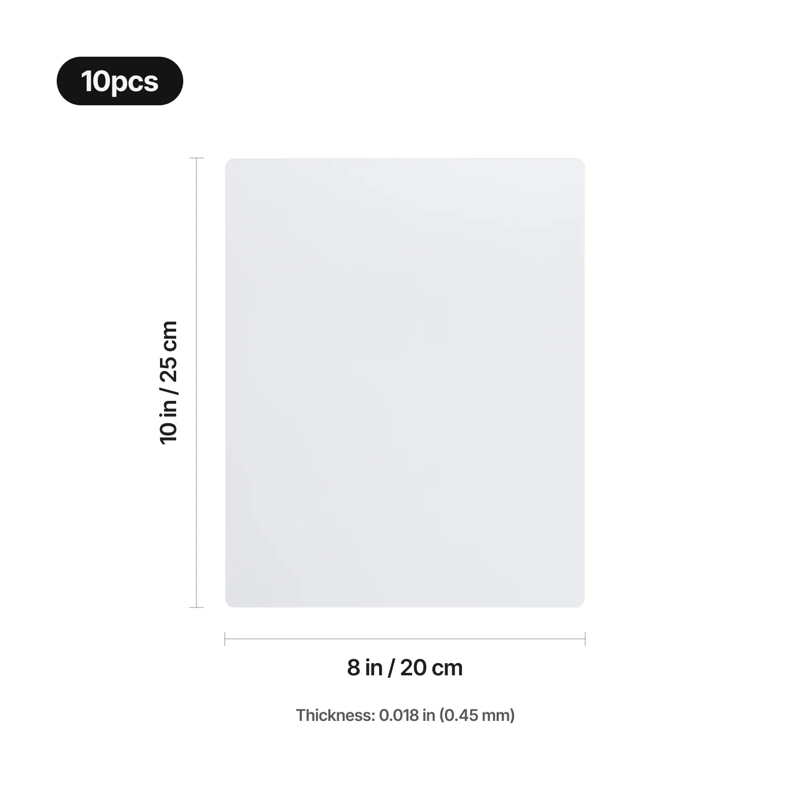 Blank metal sublimation sign 05
