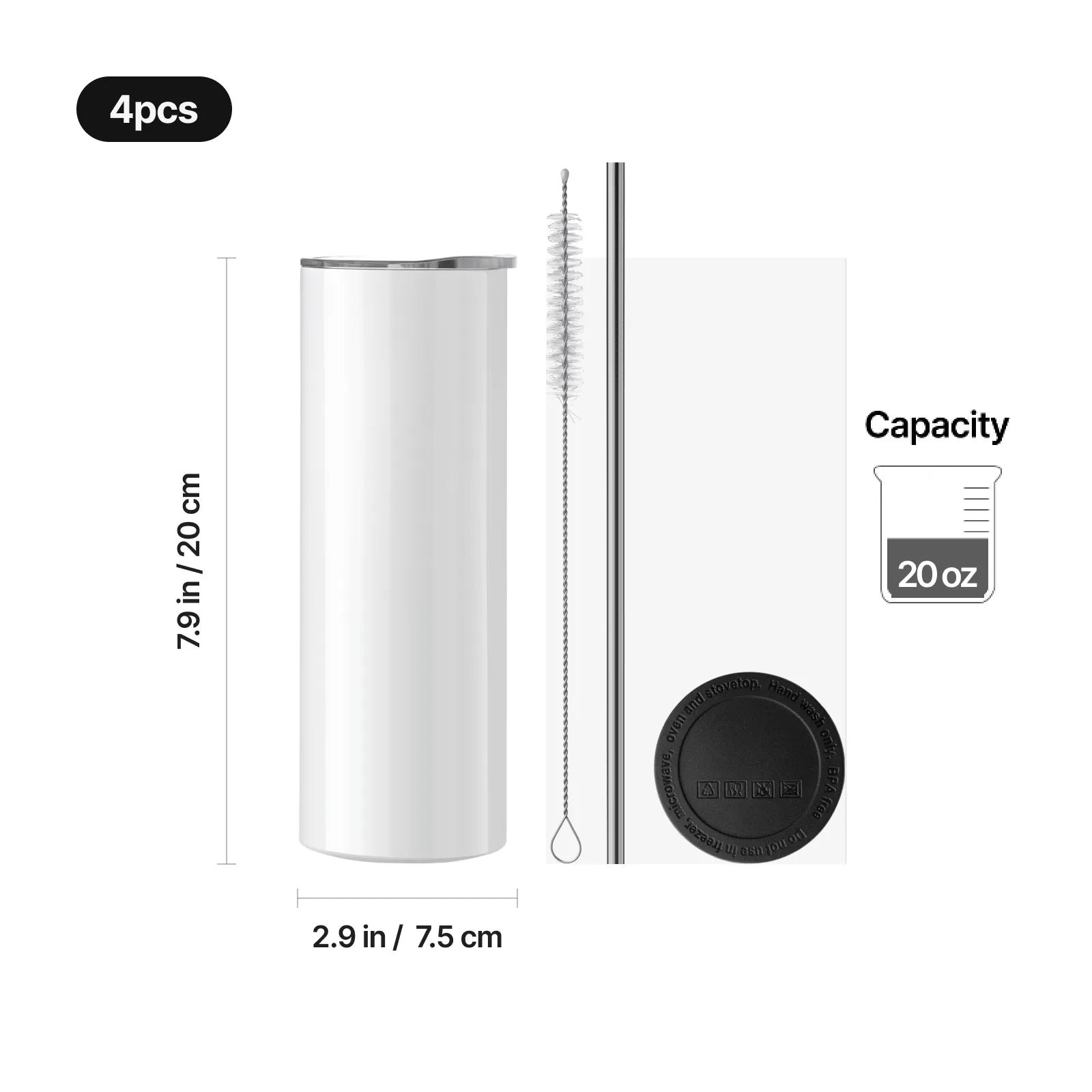 Blank sublimation tumblers 20oz 02