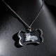 Bone-Shaped K5 Crystal Necklace (2pcs)