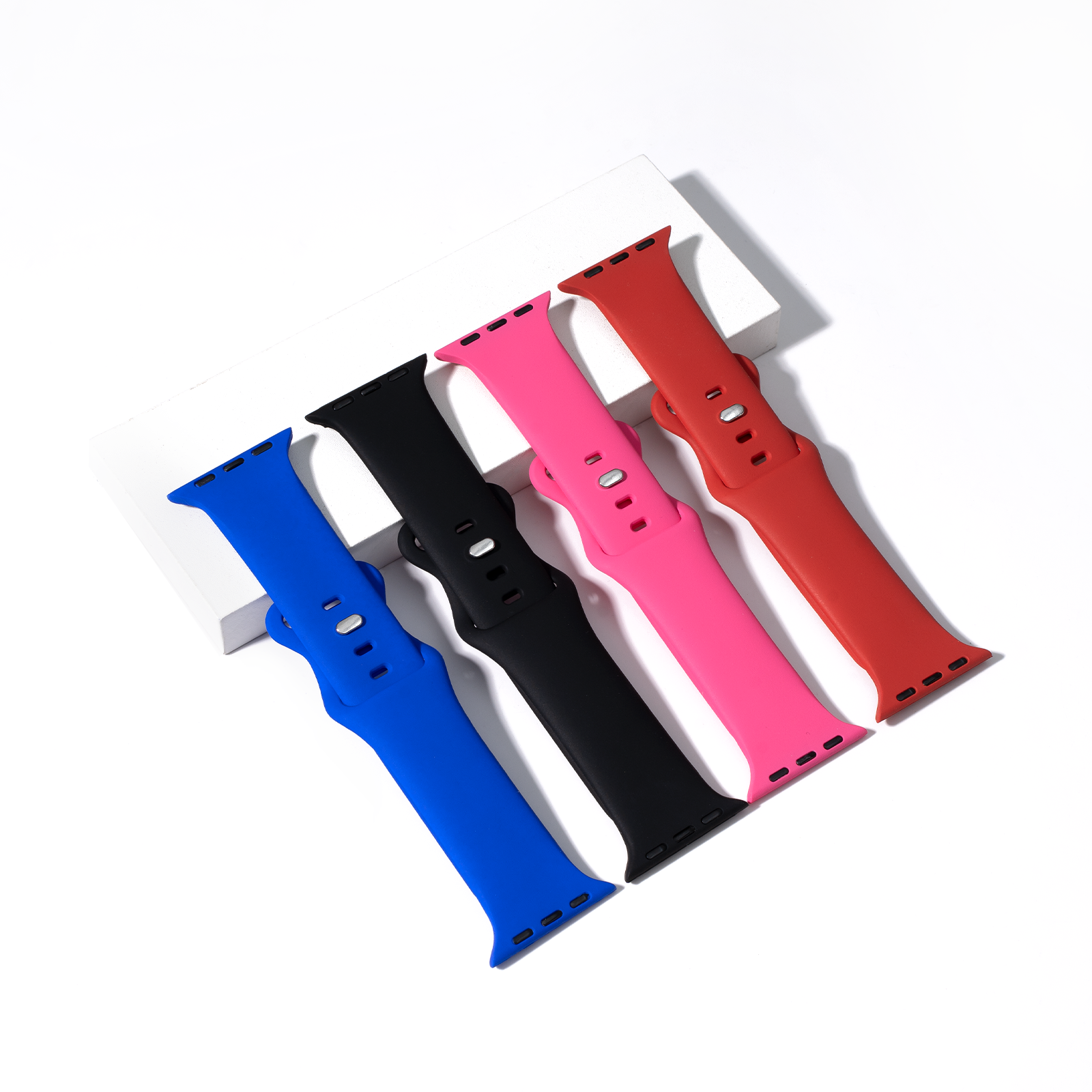 Silicone Apple Watch Bands with Laserable White Filling