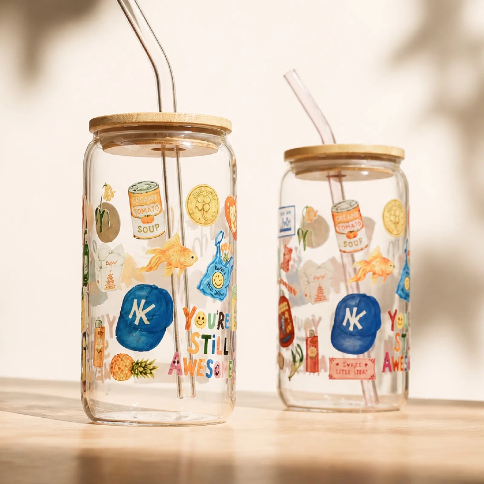 Can shaped glass cup 02
