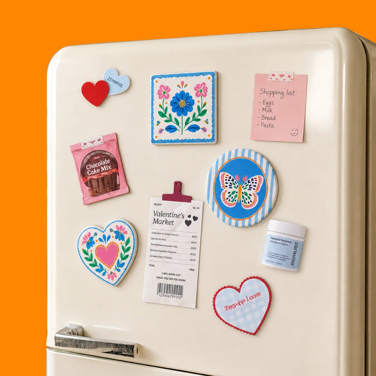 Ceramic fridge magnet 02