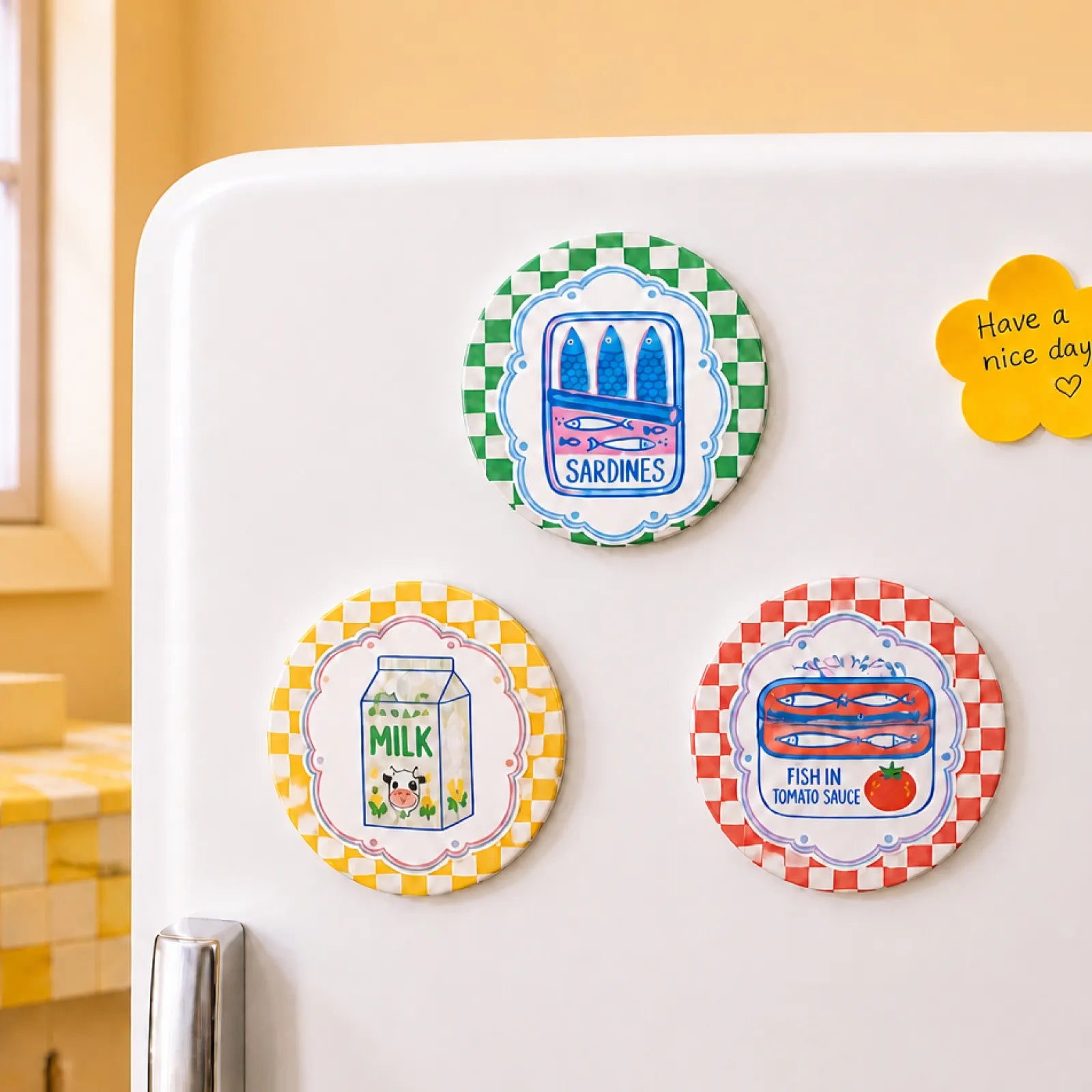 Ceramic fridge magnet 04