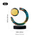 Colored Swirl K5 Crystal Trophy with Marble Base