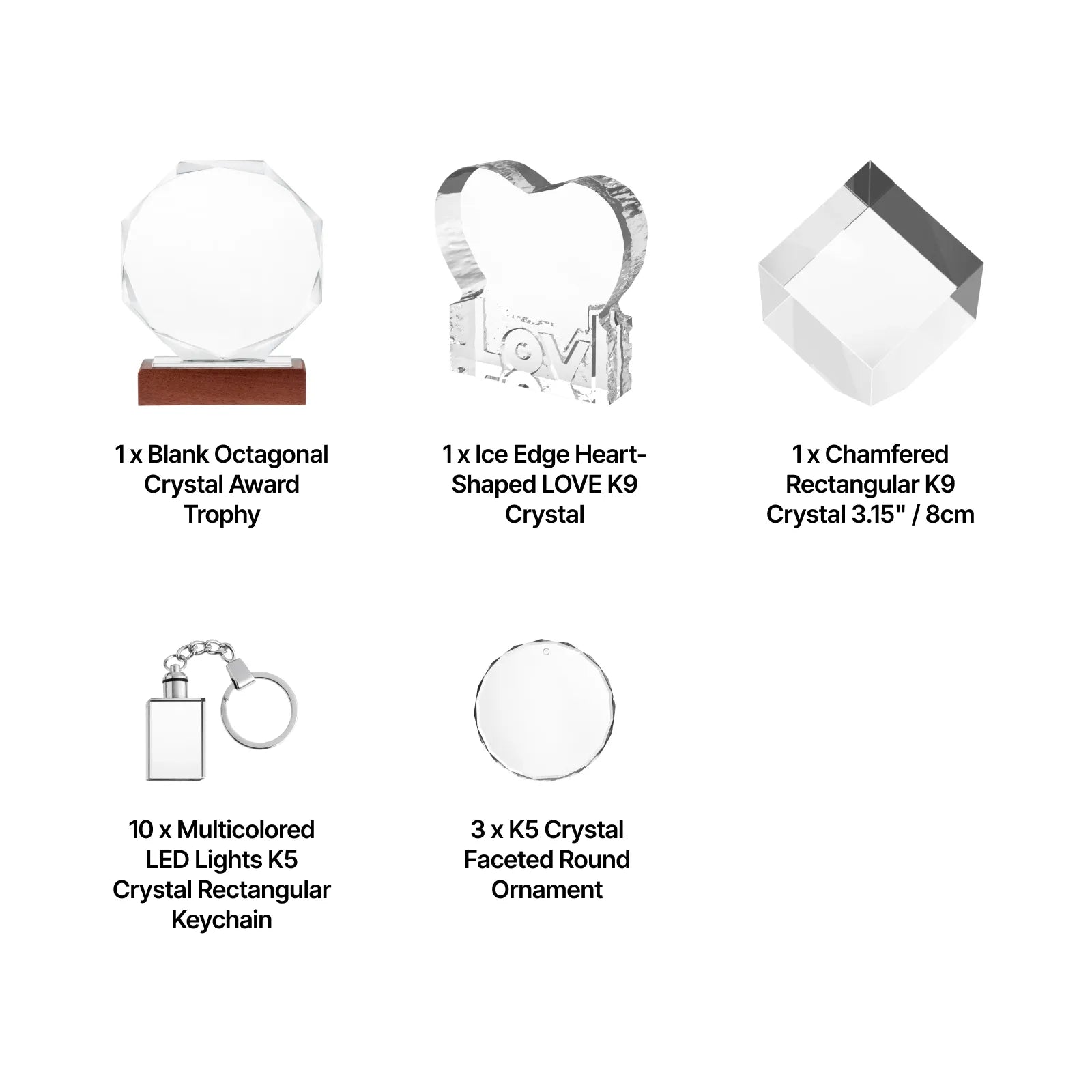 Crystal glass engraving materials package for f2 ultra uv 03