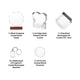 xTool Selected Crystal Glass Engraving Materials Package for F2 Ultra UV