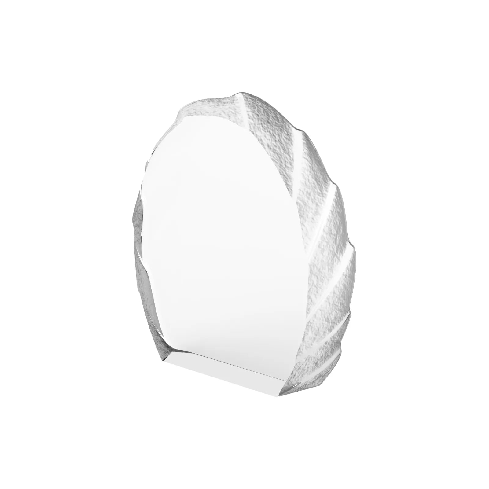 Decorative edge oval k9 crystal trophy 01